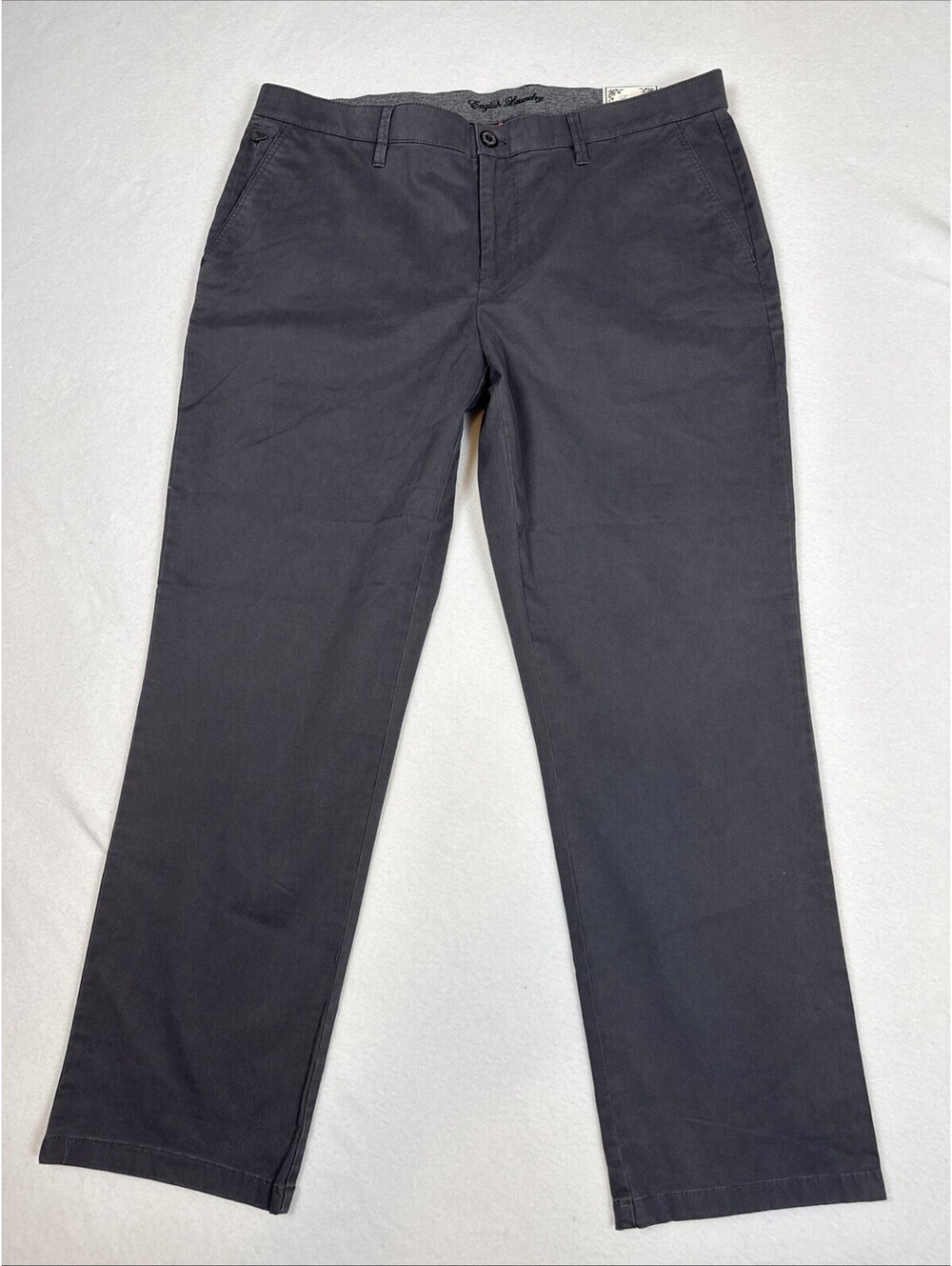 NEW English Laundry Arrogant Pants 36x30 Straight Stretch Flex Waist Dark Gray